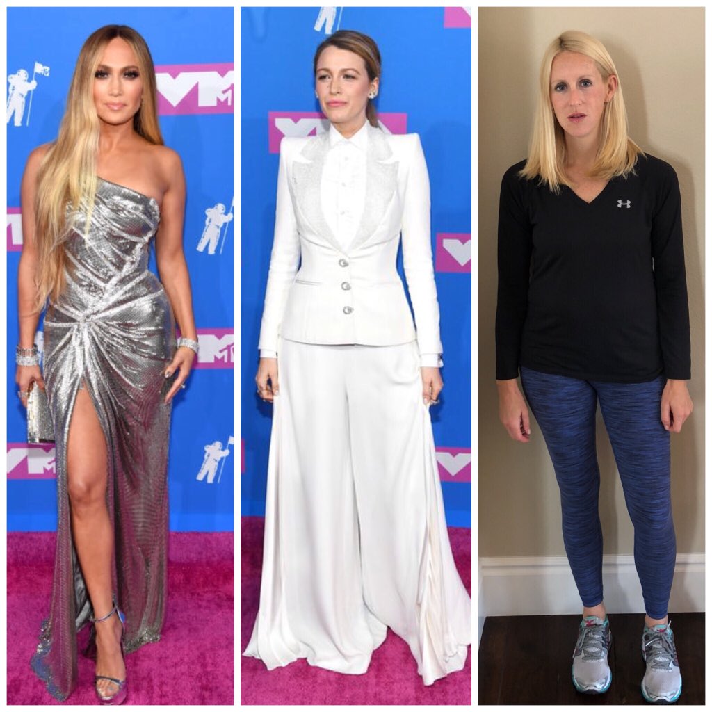 KateCasey's tweet photo. Guess my evite went to my junk mail. I was ready to go. @JLo @blakelively #VMAS18 #VMAsredcarpet https://t.co/wrM7OVHdlz