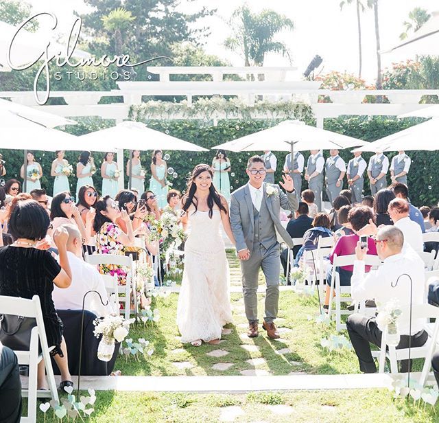 Sneak peek from this past weekend! Cynthia + Erick 😃 @frevents 
#gilmorestudios #gilmorestudiosbride #hyattnewportbeach #newportbeachwedding #newportbeachhyatt #weddingday #realwedding #ceremonymagazine #weddingbubbles #weddingceremony #weddingphotog… ift.tt/2N5noJP