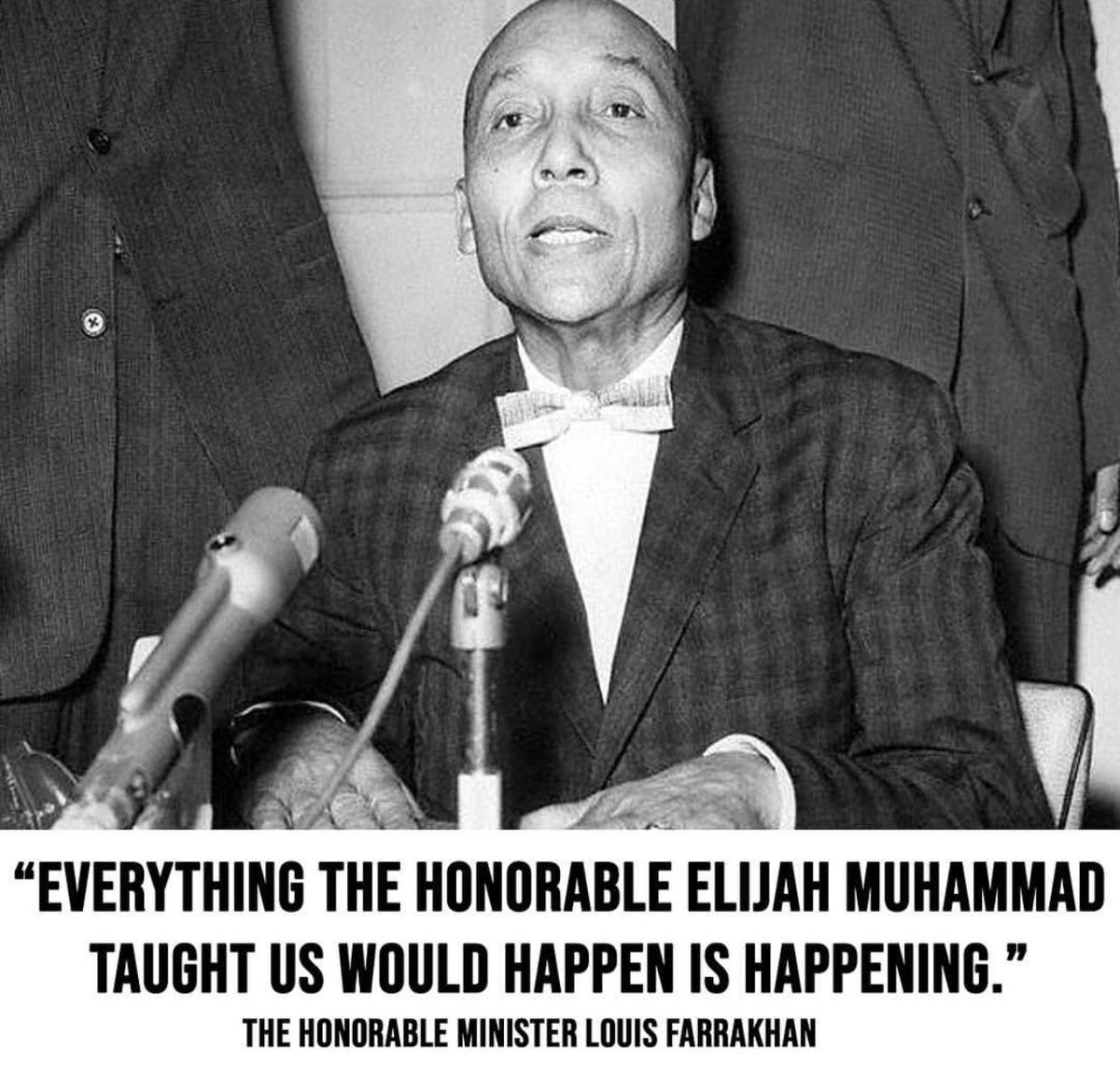 TheFinalCall's tweet image. The fact is that we are now facing the grim reality that everything that the Honorable Elijah Muhammad predicted has now come to pass. #Farrakhan