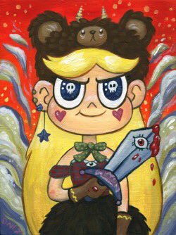 DaronNefcy's tweet photo. Hi! I’m Daron. I’m a writer, artist, director and creator/executive producer of Star vs the Forces of Evil. Despite the name I am totally a lady. #VisibleWomen https://t.co/T6aos3cihd