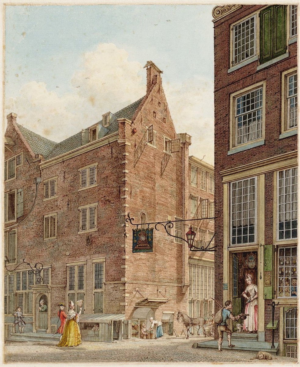 So how do we build dense cities that can function with less electricity, or even off-grid? Here a Dutch street, mid-18th century, let's look at it in detail.