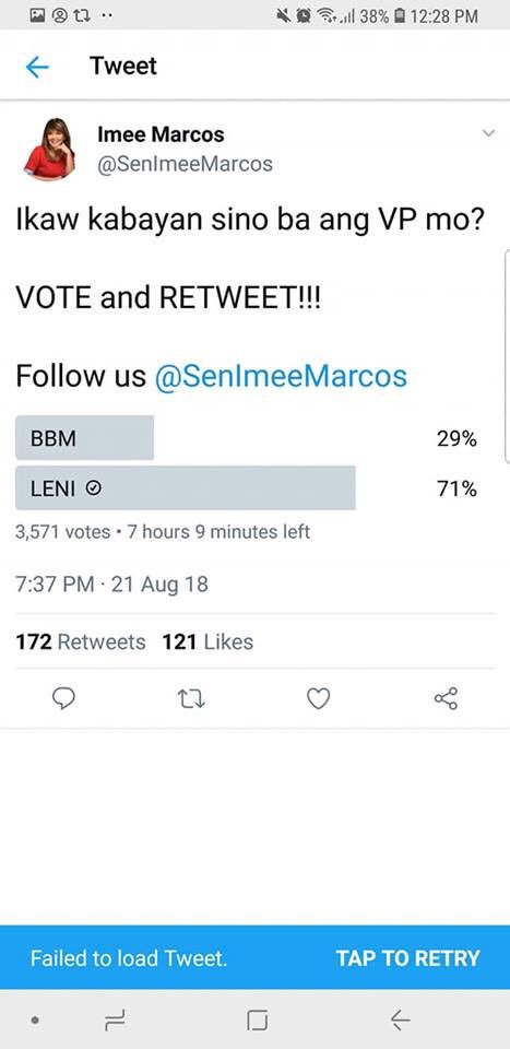 To answer you question <a href="/SenImeeMarcos/">Imee R. Marcos</a>