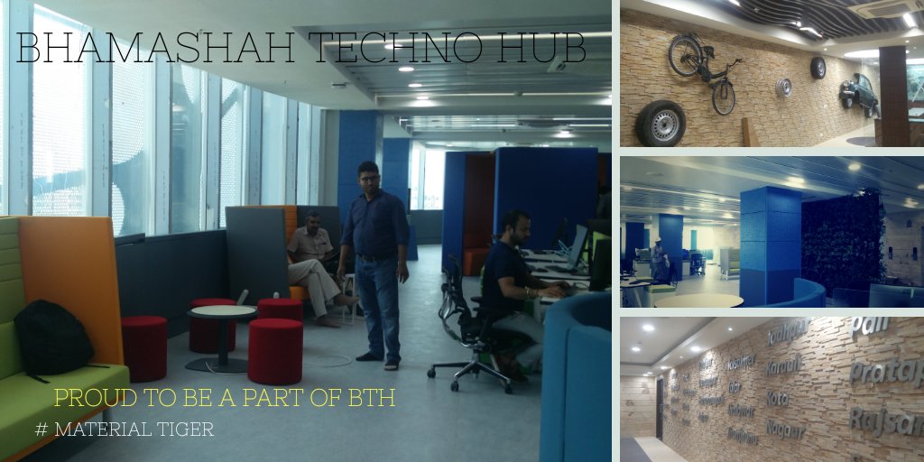 materialtigers's tweet photo. We feel proud to be a part of Bhamashah Techno Hub. Which is India's largest business incubation space. Great place for starups, dedicated mentoring with world class facilities. Great initiative by Gov of Raj. #BhamashahTechnoHub #iStart #iStartRajasthan #DigitalRajasthan https://t.co/GT00XXx9jM