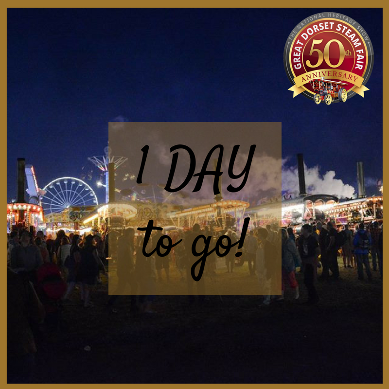 steamfair's tweet photo. Just 1 day to go! See you all tomorrow #GDSF #500at50 #steamfair #dorset https://t.co/QsASlOloJ0