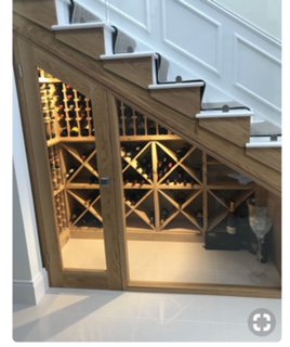 Looking to transform your under the stairs space? 
Look no further we have just the thing! 
#winecellar #transformation