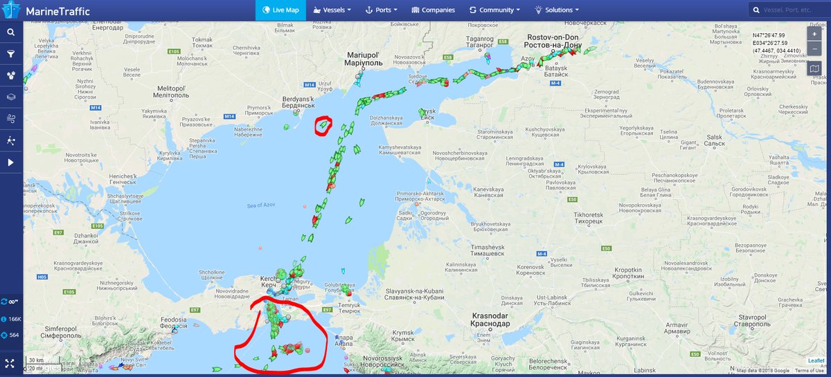 Азовское море крупные порты