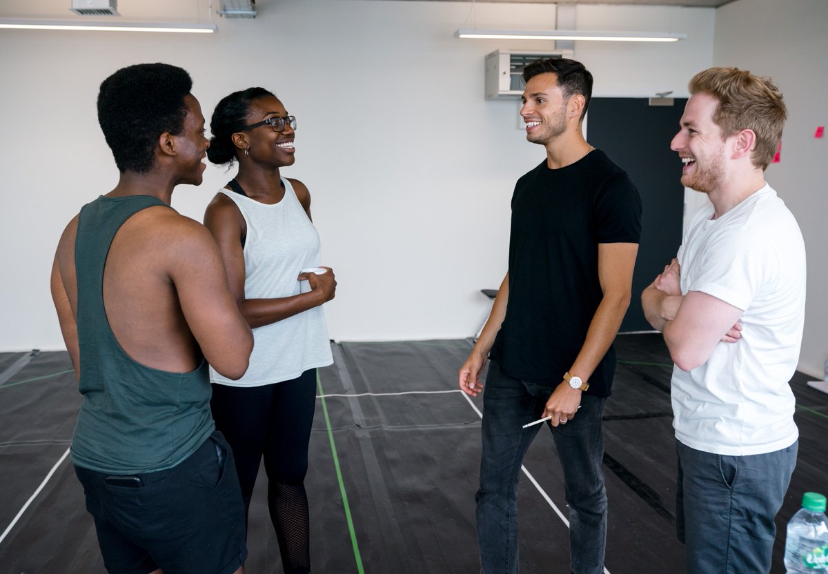 HOMOStheplay's tweet photo. Want to see behind the scenes in our rehearsals for @HOMOStheplay @finborough - check out interviews with our director @josh_sey and cast @TyroneHuntley @HarryMcentire @dankrikler @cash_holland filmed by @RStallibrass on @LondonTheatre1 https://t.co/GCMrKN83TG https://t.co/C6x0i3hO20