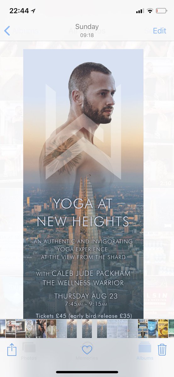 Less than 24 hours until we do yoga in the sky! This is pure exhilarating. Tickets selling fast. Book here: theviewfromtheshard.com/whats-on/yoga-…
#londonyoga #londonevents