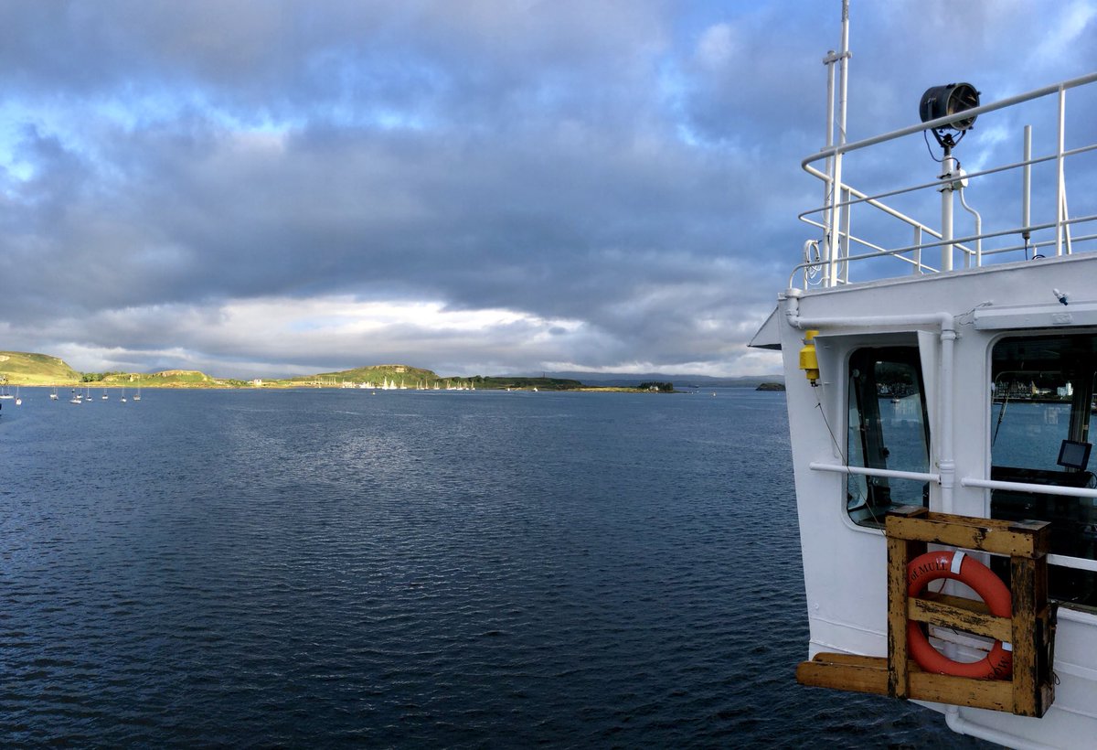 minchpilot's tweet photo. No a bad morning at all 😊👍glimmers of sunlight light and some blue sky amongst the cloud this morning in #Oban and #Craignure #Mull #lifeatsea #ScotlandIsNow https://t.co/CtU8IGjINC