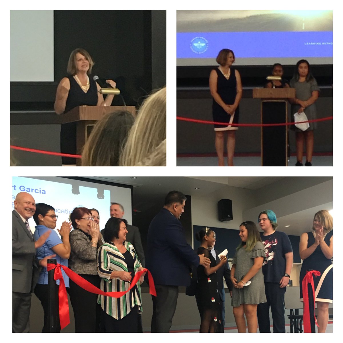 DelSolAcademy's tweet photo. The ribbon was cut tonight! Thank you to all who came out to support #DelSolJUSD this evening. What a turn out! #thankyou #JUSDShares #OurFutureIsBright #wearethefuture #wearedelsol #steam #ribboncutting082118 https://t.co/DgZ5pOc1QZ