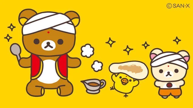 リラックマたちは、カレーで夏のつかれをふきとばす!? 