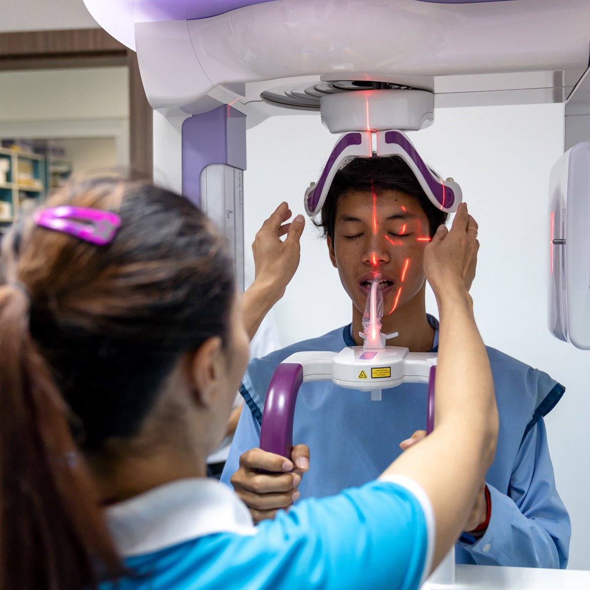 Yesterday our students toured the Medicine, Dentistry, Pharmacy, Medical Laboratory Science, and Midwifery programs at the University of <a href="/puthisastra/">Puthisastra</a>. They left with a much better understanding of the opportunities available... and an X-ray of Seyha's teeth!