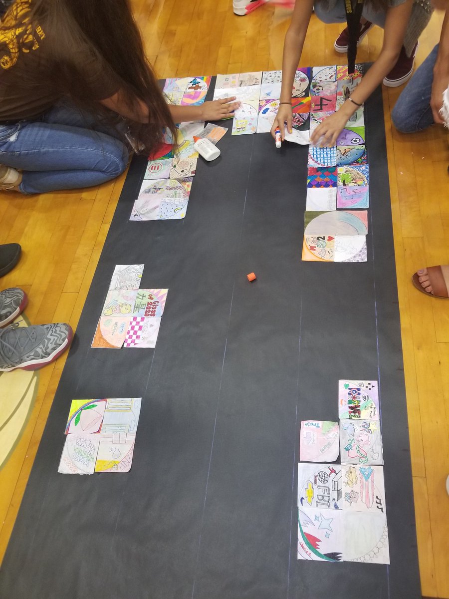 cynsationalcynd's tweet image. Austin New Tech Panthers creating a quilt to be passed down. Each square represents a student. The creation of the quilt is related to a story &amp;amp; lesson taught by NT Teachers &amp;amp; the collaboration of NT Teachers. 💛⭐ #ahspanthers #panthernewtech #ilovemyteachers #ilovemypanthers