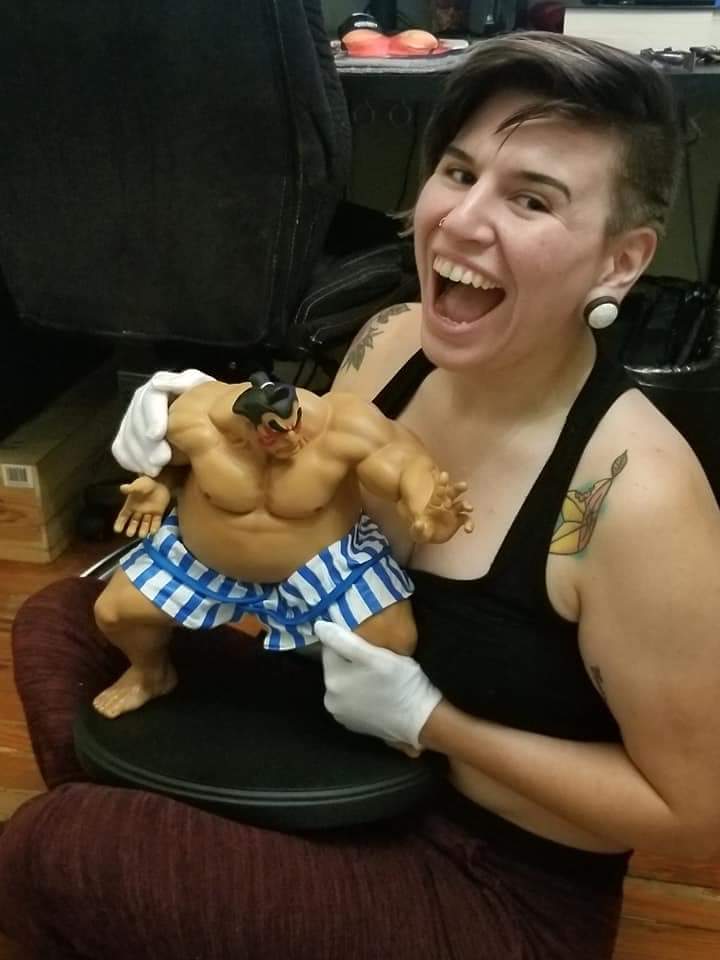 walouija_'s tweet photo. HOOOOOLY HELL! 
I've had this on my Amazon wishlist for YEARS. @powahBOMB outdid himself for our 3 year anniversary. 115 out of 500 made. 😭😭😭😭😭
My boy is so big. https://t.co/VIjXtuYbhQ