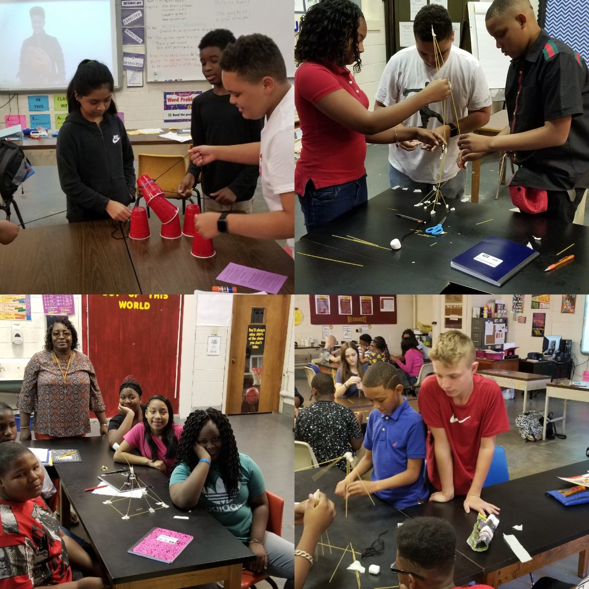 RMSlovelymath's tweet photo. Students participated in team building activities while learning about growth mindset. #LionsRoar https://t.co/uvGJZU7VsJ