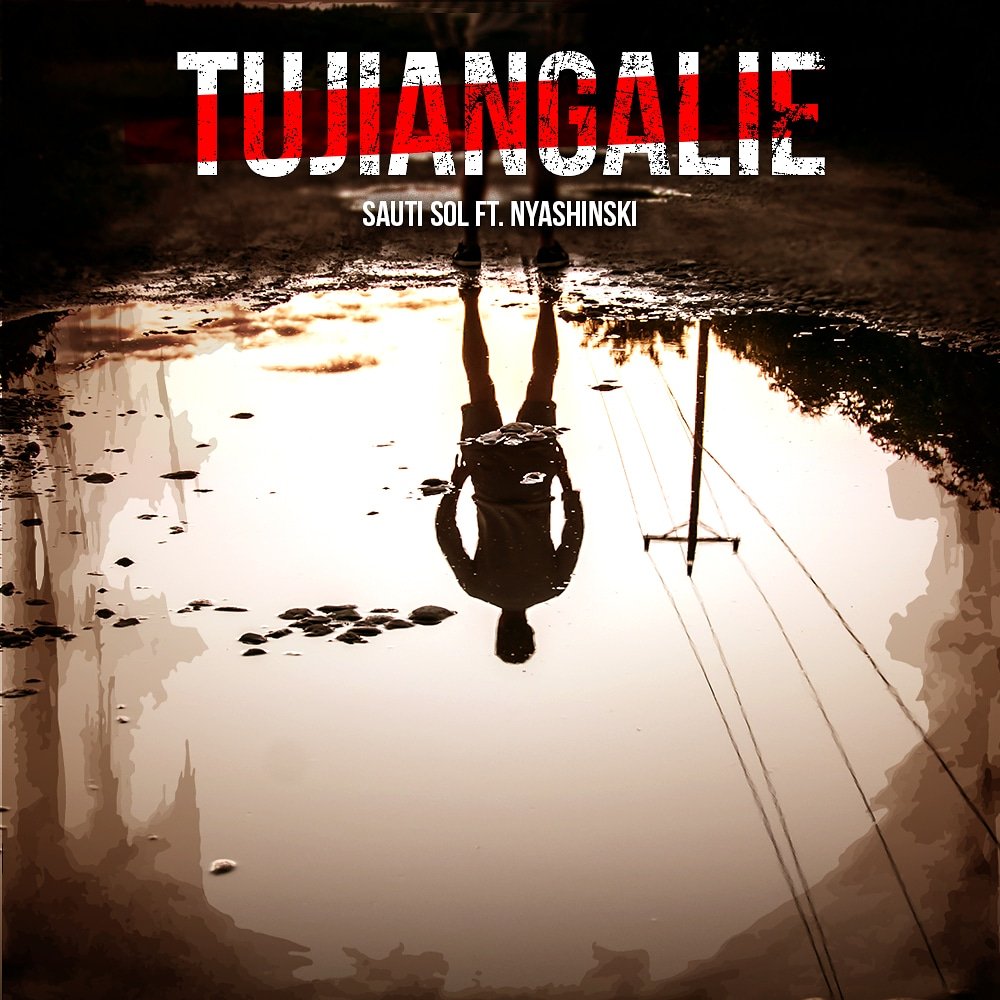 sautisol's tweet photo. Our latest release is simply self reflective. Recognizing the frustration with our society's woes should be tackled by our generation. We must look inward and hold ourselves accountable for our role within our communities. 

https://t.co/oY44Dkfiue #Tujiangalie ft @RealShinski https://t.co/N7uDN7D2OL