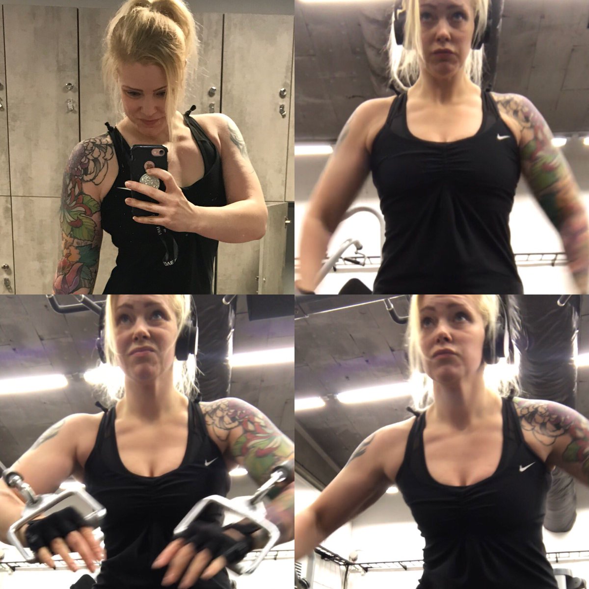 kasibusiness's tweet photo. Creeps everywhere at the #gym this morning π‘
#SheHulk wants to train alone! ππ
Seeing progress, so Iβm happy anyway π€πͺ
#girlswholift #chestday #chestsplit #gymrat #gymface https://t.co/GFUneqdtrM