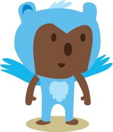 First version of the Brizzly bear in a bird suit - July 2009