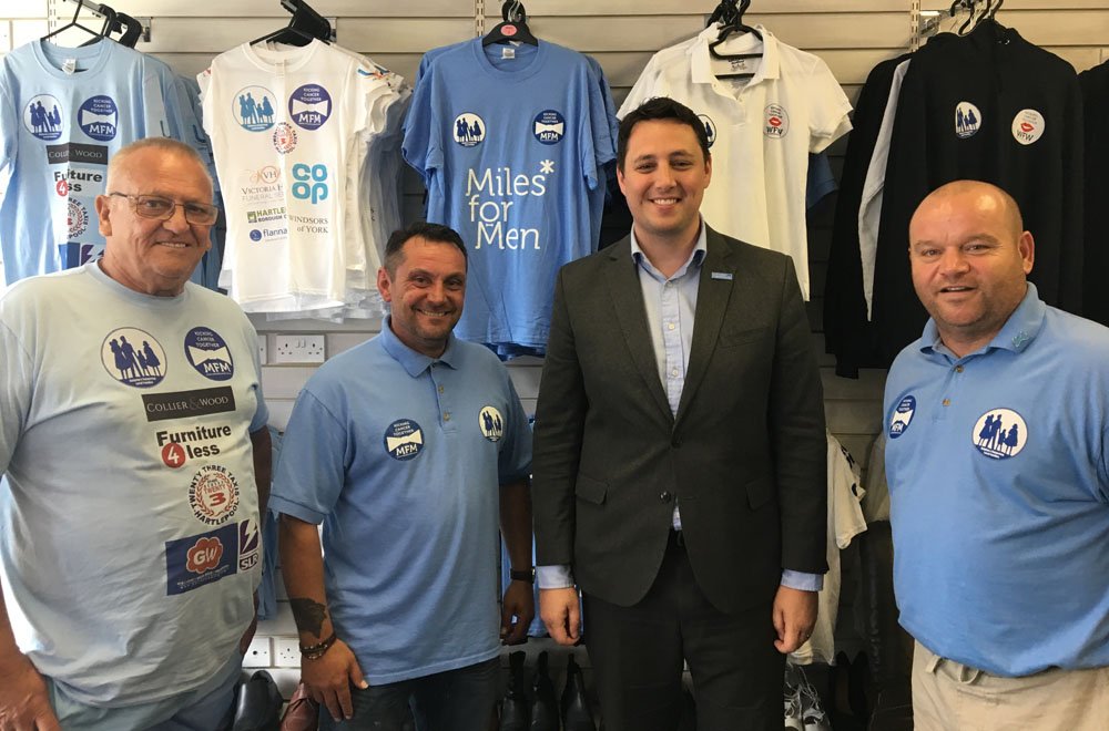 TeesLifeMag's tweet photo. Mayor visits Tees cancer charity in £300k fundraising drive https://t.co/L2pwnl1gBB @BenHouchen @MilesForMen https://t.co/fGPm3LaZnU