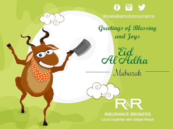 brokerintown's tweet photo. Eid Mubarak to all of you celebrating today. 🙏🏼 #EidAlAdha #MalaikaMotorInsurance https://t.co/uwybdTipQs