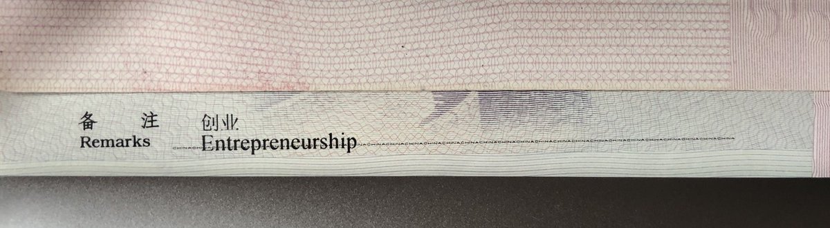After 3 years in #China I officially became an entrepreneur. 😁💪🏻

This is the new type of visa that recent graduates can apply for in #Shenzhen.

Quite a progress!

#yourchinaguy