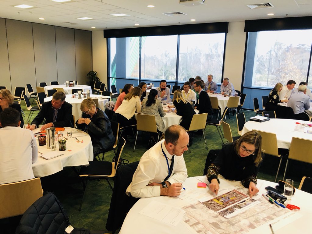 citywestsydney's tweet photo. An absolutely fantastic #urbanplanning plenary from @dmcooke76 from @citycollective walking us through a holistic approach to #urban #design  @PowerHousingOz #PHA2018 #affordablehousing https://t.co/HVQ1oi7wg7