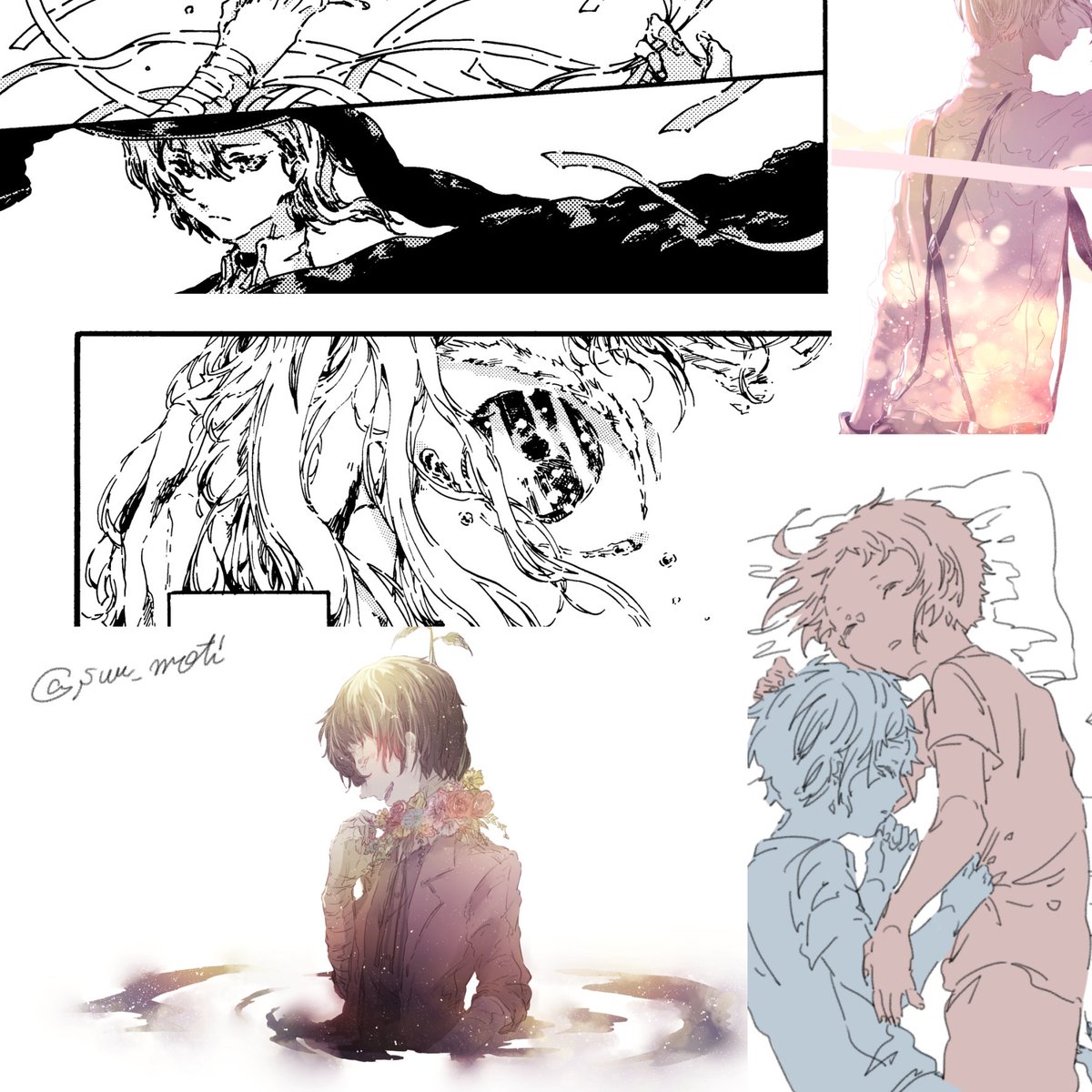 秋宙樞 در توییتر 平成最後の夏限定文スト好きと繋がりたい 敦受け中心ですが 太中 中太も描きます 落書きとか水彩画とか描いてます