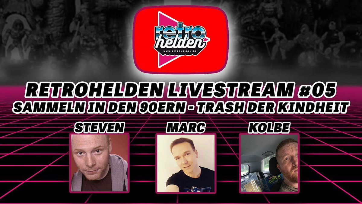 Retrohelden_tv's tweet photo. Heute Abend ist wieder unser Livestream angesagt. Thema: Der Trash der 90er! 😅 Von Schnullern aus Plastik, über Trolle bis zum Stickeralbum... wir nehmen alles durch. 20:30 Uhr gehts los aif YouTube.
#90er #kindheitsserien #90erTrash #Retrohelden https://t.co/GeLm8odciS