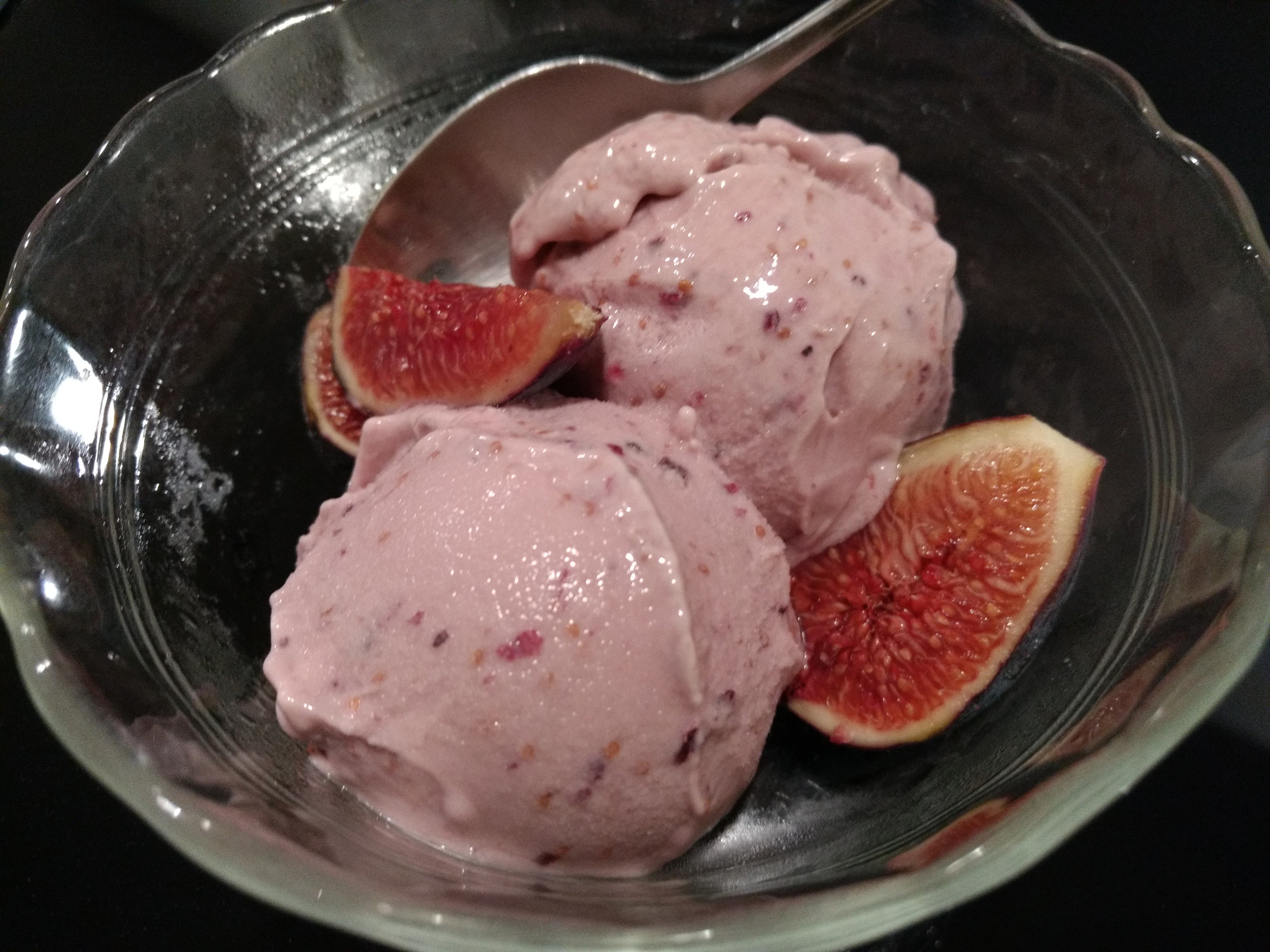 Faye Levy It S Fig Season We Made Fig Ice Cream Using Fresh Mission Figs From Our Garden Half And Half And Sugar It Was Yummy Next Time We Ll Use Heavy
