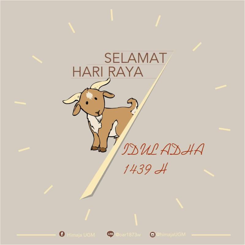 [IDUL ADHA 1439 H]

Selamat Hari Raya Idul Adha 1439 H bagi teman-teman yang merayakan. 

"Qurban adalah tanda cinta
Cinta kepada Allah
dan cinta kepada sesama"