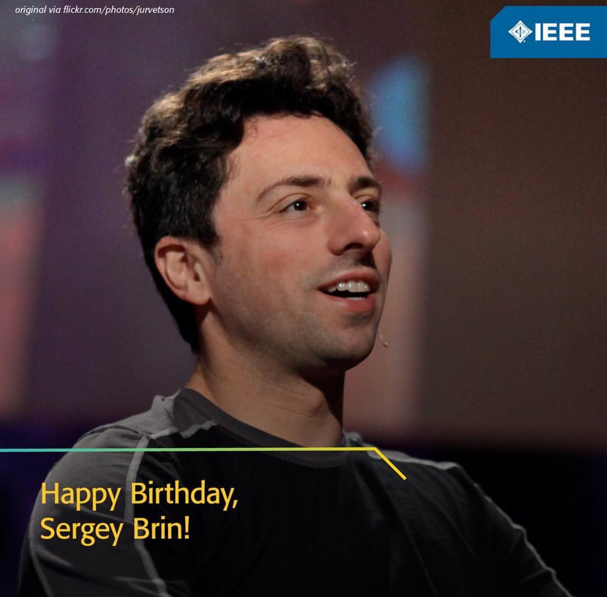 Happy Birthday to Sergey Brin, the Co-founder of He founded Google with Larry Page in 1998. 