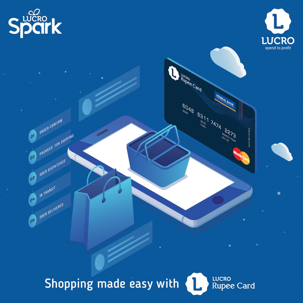 LucroApp's tweet photo. Be it Online Shopping or Offline Shopping!
It's all made easy with Lucro Rupee Card
.
.
#hr #employee #reward #rupeecard #shopping #online #offline #card #lucro #lucrospark #team https://t.co/Hg4GI05M0Q