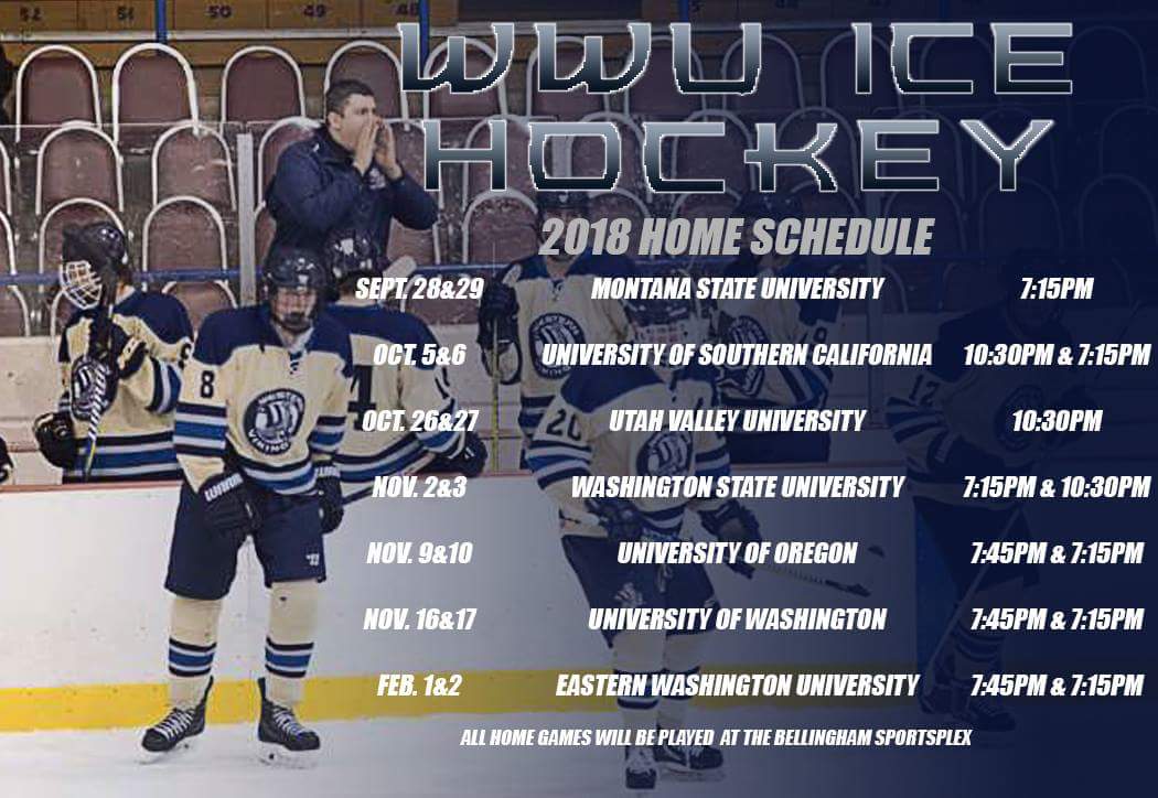 WWUHockey's tweet image. HOME GAME SCHEDULE UPDATE: The WWU Vikings have added two games against University of Southern California to their home schedule! Some start times have also been changed due to scheduling conflicts so make note of all changes and don&apos;t miss a minute of Vikings hockey this season!