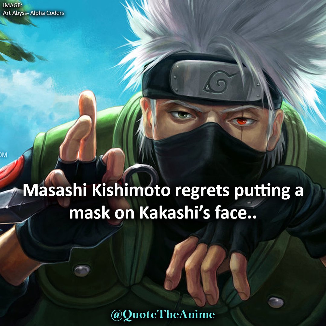 👉swipe right for why Anime: #narutoshippuden #naruto #borutonextgeneration  .... follow👇 @quotetheanime . ..... Hashtags: #kakashihatake #kakashi  #animewriters #animeartist #leafvillage #animemornings, image size:1080x1080