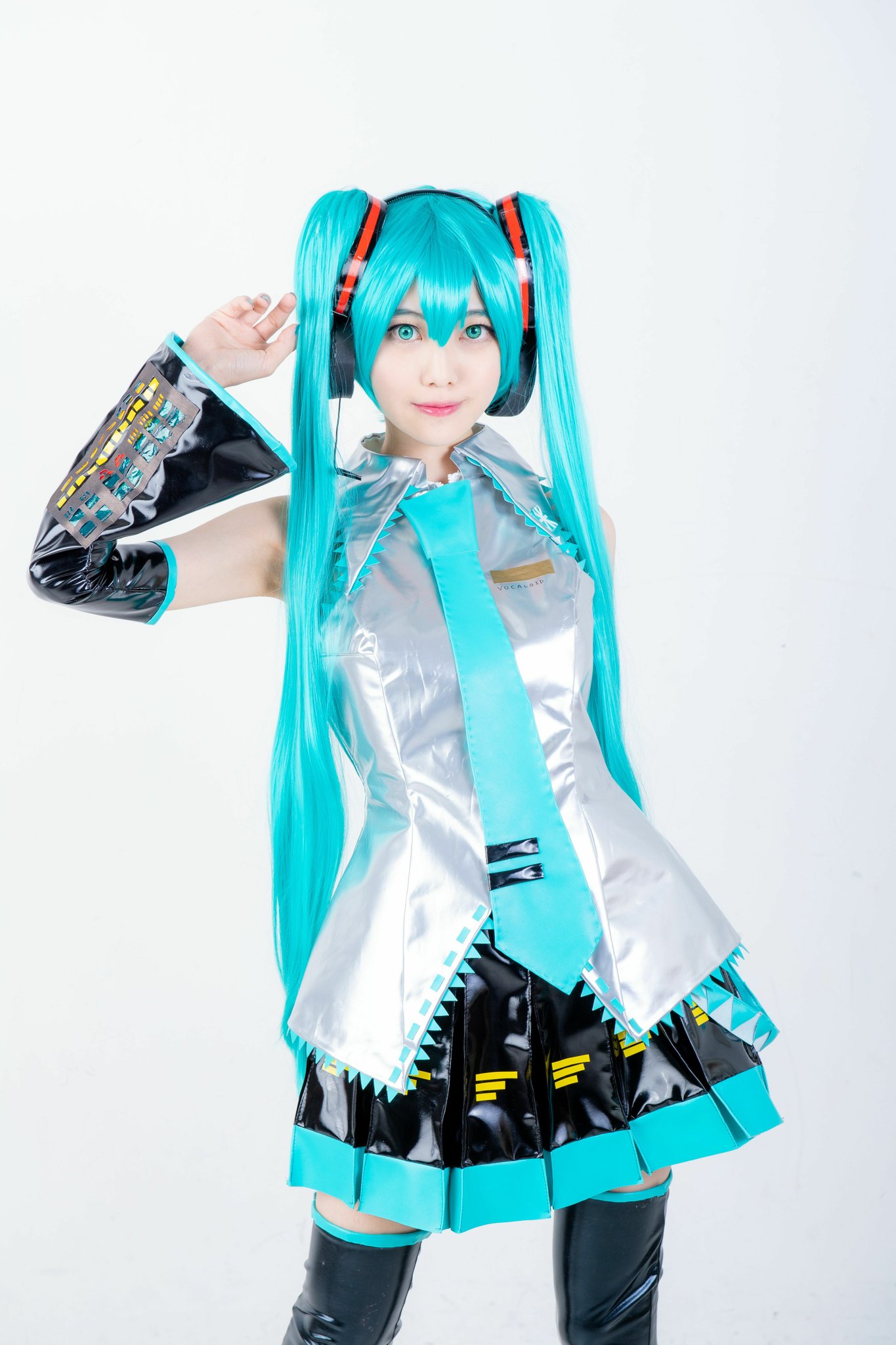 ブーツ付き】初音ミク エナメル コスプレ-