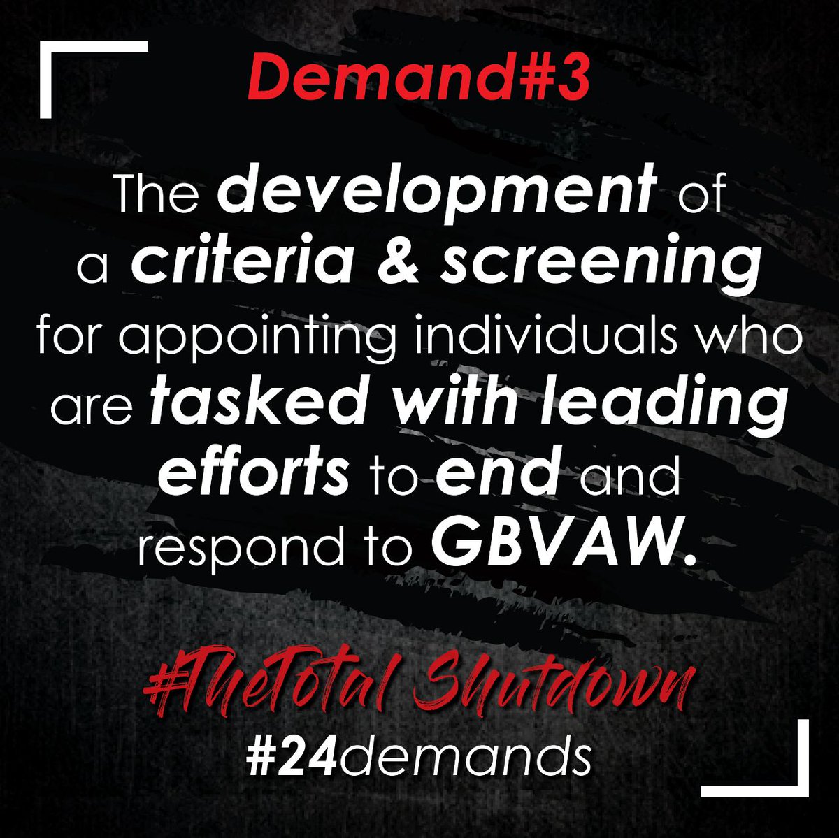 lerabosh's tweet image. #TheTotalShutdown #24Demands