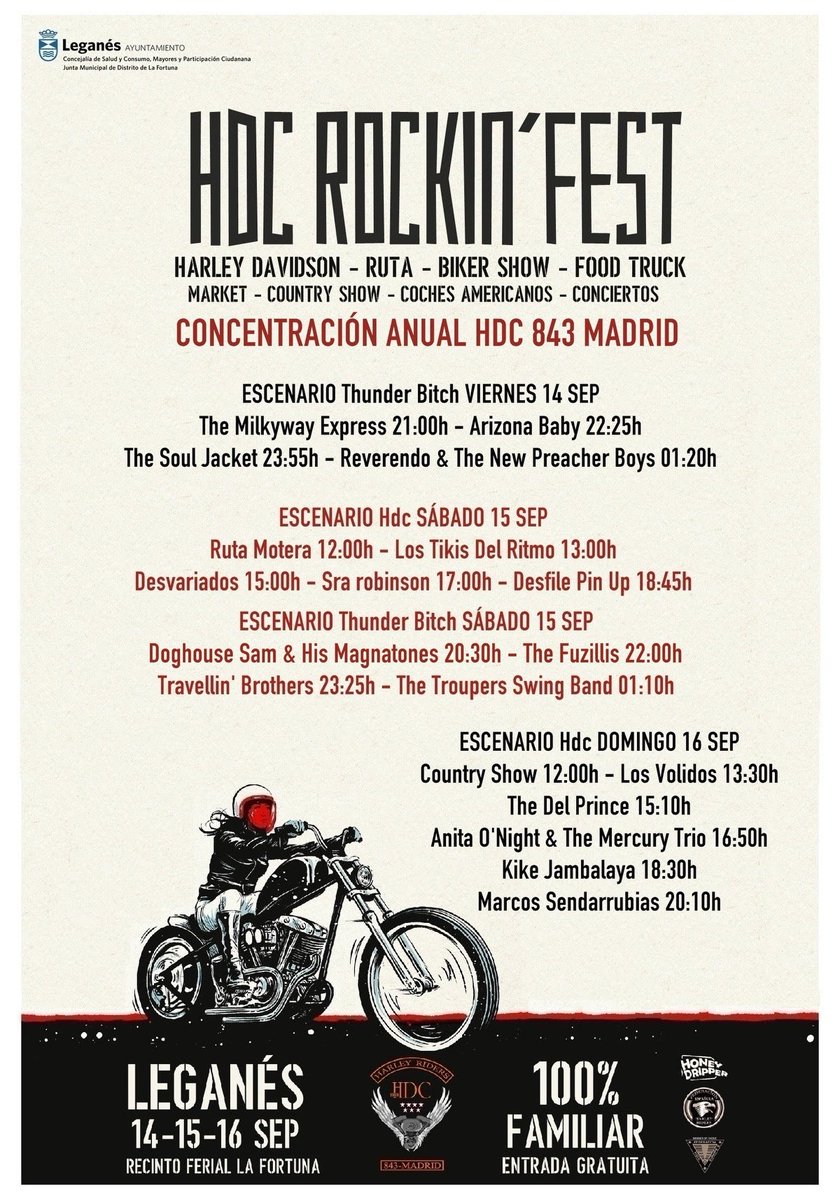 😮Vuelve un año más el festival del motor de Leganés <a href="/RockinHdc/">HDC Rockin Fest</a>

👉goo.gl/hvUddZ