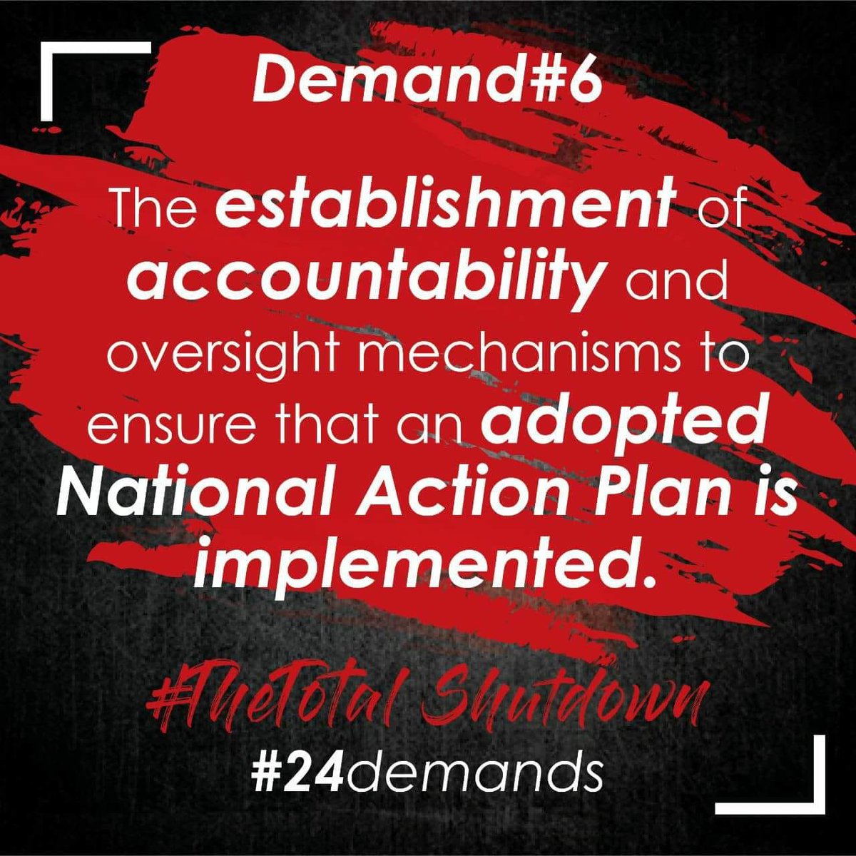 lerabosh's tweet image. #TheTotalShutdown  #24Demands