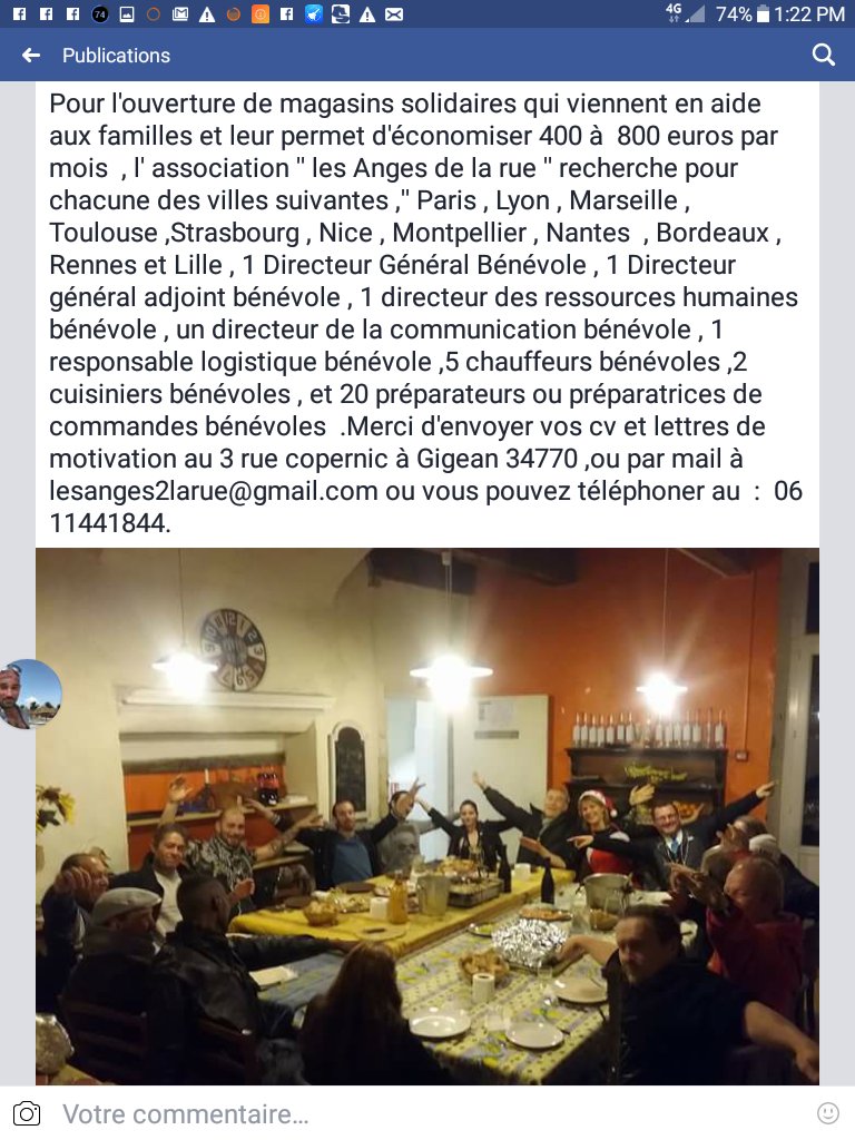 vous avez du temps?vous etes retraité,rentier ou au chômage?pourquoi ne pas nous aider dans votre ville,à donner du bonheur aux familles en difficulté ? L'union fait la force et avec vous nous pourrons faire reculer là misère.Découvrez et partagez cette merveilleuse aventure.