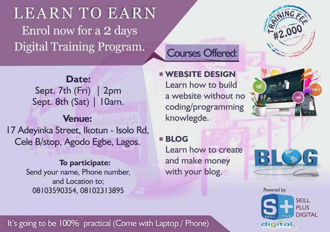 SkillPlusDigit's tweet image. save the date
#skillplusdigitalacademy #HelpingPeopleSucceed #webdesign #blogcreation #webdevelopment #digitalmarketing #training #socialmedia #business #grwoth #emailmarketing #adwords #techtraining #wordpress #lagos #nigeria.