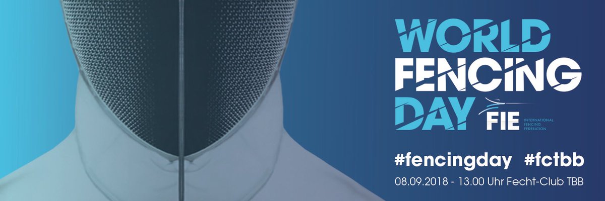 Der Worldfencingday findet statt und natürlich sind wir mit dabei. 
Um 13 Uhr geht es los im Fechtzentrum. 
Um 17 Uhr gehen wir alle gemeinsam im Fechtanzug zu „Wein am Schloss“ und werden dort gegeneinander fechten.  Es sind alle eingeladen! 
Wir freuen uns schon auf euch!