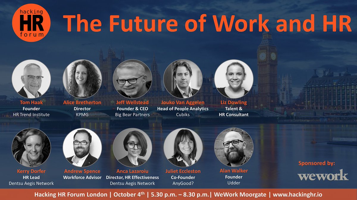 hacking_hr's tweet photo. #HackingHRForum #London is selling out pretty quickly! Are you ready to discuss about the future of work, HR and technology? Join us! This is the best place to learn and get inspired. #PeopleAnalytics #AI #Recruitment #Blockchain #HRTech #HR Register here: https://t.co/nmHYglortg https://t.co/8YANSi05Ju