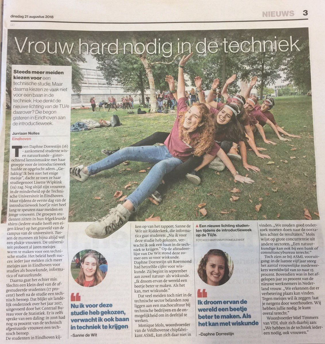 We need more women in tech! During the <a href="/dutchdesignweek/">Dutch Design Week</a> on October 23rd we're hosting a Women in Tech event at <a href="/hightechcampus/">High Tech Campus</a>. More info soon!