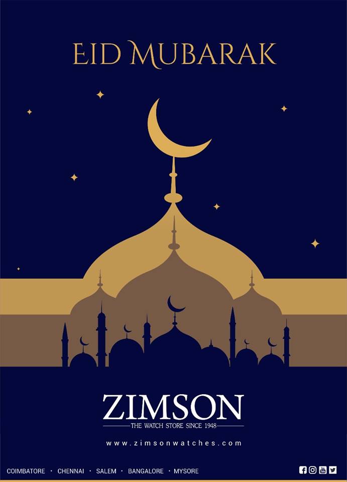 zimsonwatches's tweet photo. Celebrate this Eid with Peace and Joy. Zimson wishes you all a heartful, Eid Mubarak!
#Zimson #Festival #Prayer #Blessings #BAKRID2018 #HAPPYBAKRID #EIDMUBARAK #eidaladha #eidwithfamily #eidwishes #eiddishes #eidcelebration #eidhappiness #happyeid https://t.co/i8zRBkJNEN
