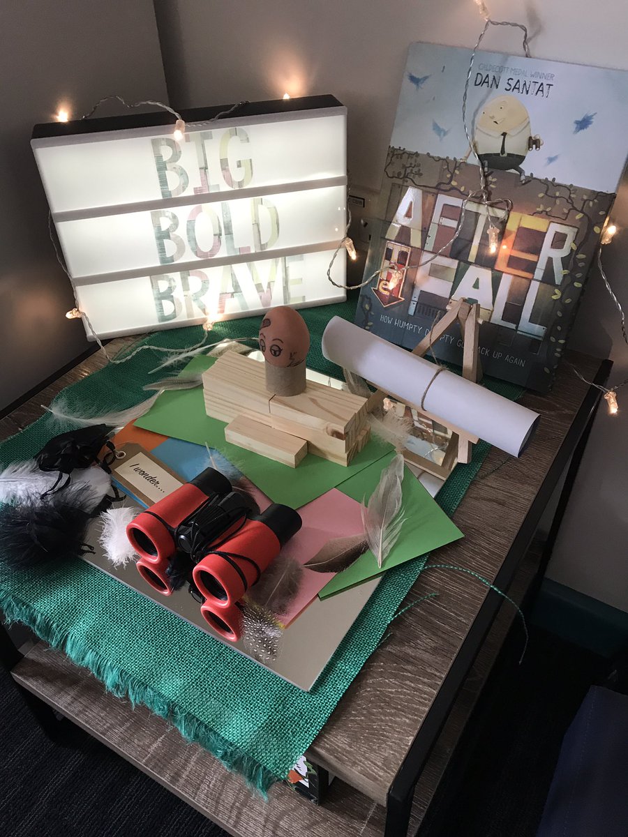 HelenMorgani's tweet photo. I set up my provocation table today. @ChulloraPS staff were very curious! I love the text too! Thank you #noiinsw @MansourNatalie @new71k @DavidSim76 @hallie_baxter #BigBraveBold @joanna_huynh @LeylaDerbas @dketas @AndrewFielding8 https://t.co/SWElgSXxMG