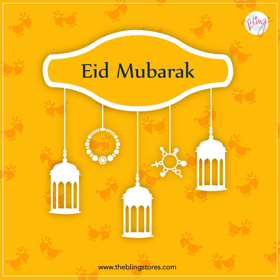 theblingstores's tweet photo. Here's wishing everyone Eid Mubarak from @theblingstores team.
Have a joyous day ahead !!

#EidMubarak #EID2018 
#festival #Prayers #blessings #Celebration #happiness #love #peace #Wellbeing https://t.co/OEeaStYVQP