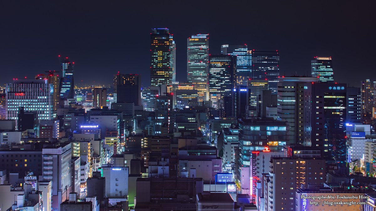 ট ইট র 堀寿伸 Toshi 大阪夜景 東京夜景 好評発売中 名古屋テレビ塔より 近年急速に摩天楼化が進む名駅方面の夜景