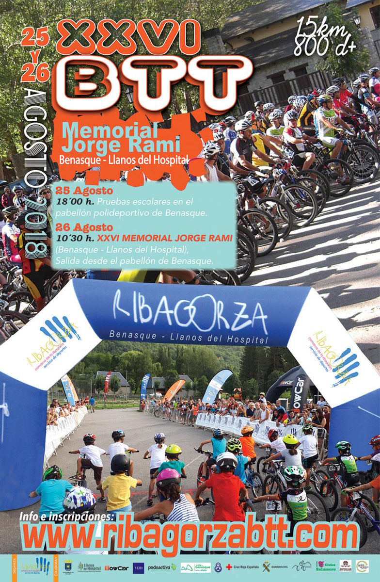 Tic tac tic tac tic tac. Ahora si que si, cuenta atrás para la Btt Benasque Llanos del Hospital ¿Todavía no te has apuntado? Toma nota: bit.ly/2NWgRkw #btt