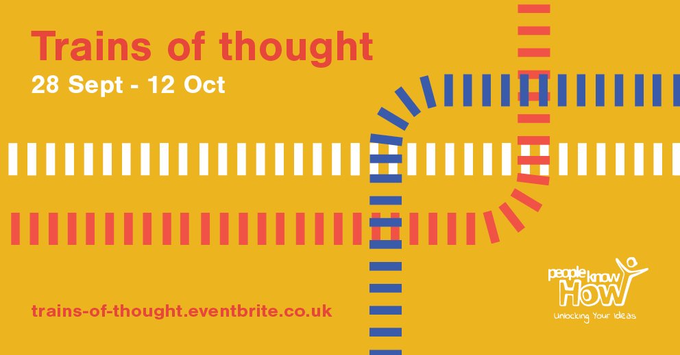 PKHinnovation's tweet photo. Take a look at the events you can come to during Trains of Thought on our Eventbrite page: https://t.co/sVn6VkQ0Q3! Come learn about People Know How in the Galleries at @St_MargaretsH from 28 Sept onwards! Everyone is welcome! #trainsofthought #Edinburgh #charity https://t.co/iVED38hLOS
