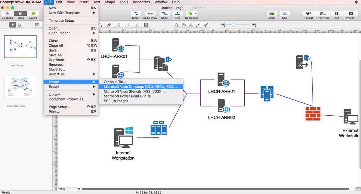 CSO_ConceptDraw's tweet photo. #ConceptDraw #DIAGRAM v12 has import and export roundtrip of the MS #Visio file format. It can open and save documents that can be used by MS Visio (VSD, VDX, and VSDX documents) users. https://t.co/bu4FcupbZh https://t.co/qeBQdouWiL